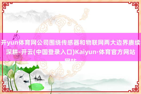 开yun体育网公司围绕传感器和物联网两大边界赓续深耕-开云(中国登录入口)Kaiyun·体育官方网站